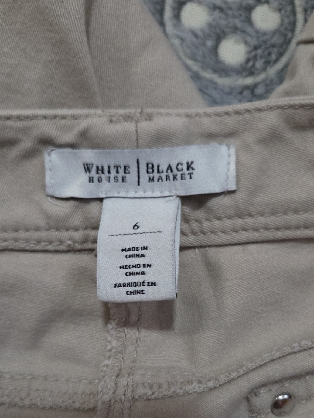 White House Black Market Beige Cargo Bermuda Shorts - Picture 3 of 3